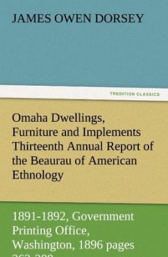 Omaha Dwellings, Furniture and Implements Thirteenth Annual Report of the Beaurau of American Ethnology to the Secretary of the Smithsonian Institution 1891-1892, Government Printing Office, Washington, 1896 pages 263-288 - Dorsey, James Owen