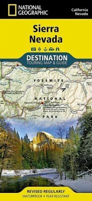 Cover National Geographic Destination Touring Map & Guide Sierra Nevada
