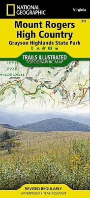 Mount Rogers High Country Map [Grayson Highlands State Park] - National Geographic Maps