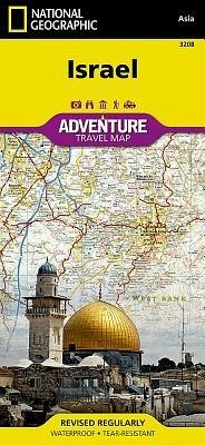 National Geographic Adventure Travel Map Israel - National Geographic Maps