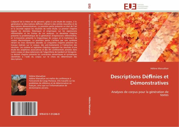 Descriptions Dé¿nies et Démonstratives