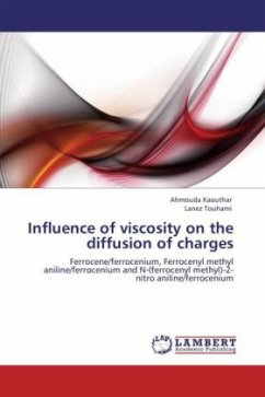 Influence of viscosity on the diffusion of charges
