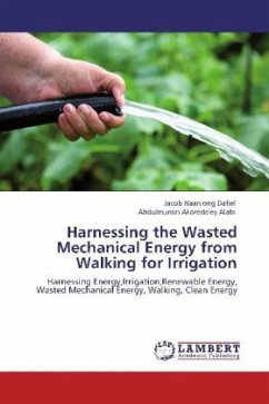 Harnessing the Wasted Mechanical Energy from Walking for Irrigation