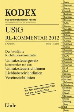KODEX UStG-Richtlinien-Kommentar 2012 [Jun 05, 2012] Doralt, Werner und Pernegger, Robert