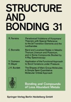 Bonding and Compounds of Less Abundant Metals - Ferreira, R.; Bonnelle, C.; Gutmann, V.