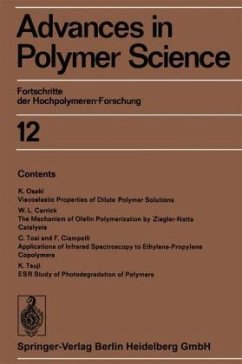 Advances in Polymer Science Advances in Polymer Science