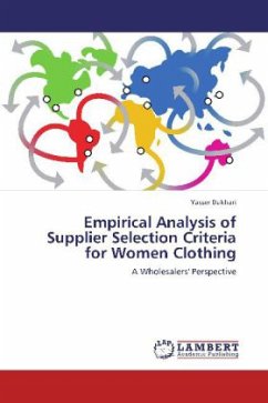 Empirical Analysis of Supplier Selection Criteria for Women Clothing - Bukhari, Yasser