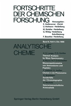 Analytische Chemie - Langer, H. G.;Gohlke, R. S.;Heyns, K.
