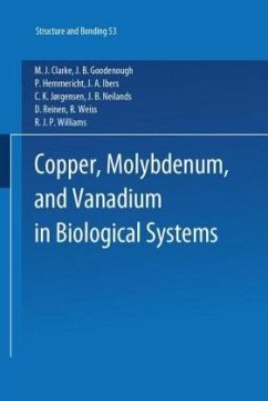 Copper, Molybdenum, and Vanadium in Biological Systems