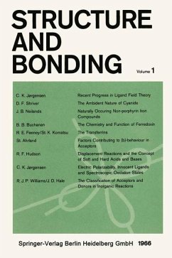 Structure and Bonding - Jørgensen, C. K.; Feeney, R. E.; Shriver, D. F.; Neilands, J. B.; Buchanan, B. B.; Hale, J. D.; Komatsu, St. K.; Ahrland, St.; Hudson, R. F.; Williams, R. J. P.