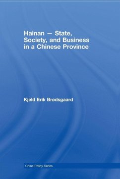 Cover Hainan - State, Society, and Business in a Chinese Province