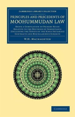 Cover Principles and Precedents of Moohummudan Law