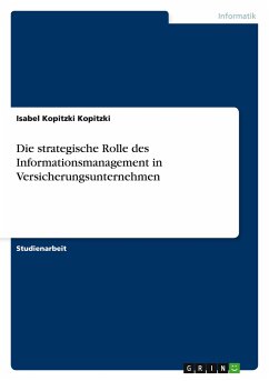 Die strategische Rolle des Informationsmanagement in Versicherungsunternehmen - Kopitzki, Isabel Kopitzki