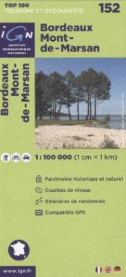 Cover IGN Karte, Tourisme et découverte Bordeaux, Mont-de-Marsan