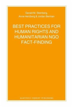 Best Practices for Human Rights and Humanitarian Ngo Fact-Finding - Steinberg, Gerald; Herzberg, Anne; Berman, Jordan