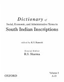 Dictionary of Social, Economic, and Administrative Terms in South India Inscriptions, Volume 1