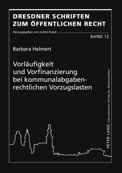 Cover Vorläufigkeit und Vorfinanzierung bei kommunalabgabenrechtlichen Vorzugslasten