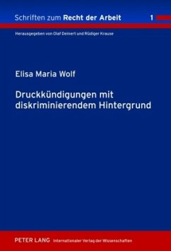 Druckkündigungen mit diskriminierendem Hintergrund - Wolf, Elisa Maria