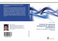 Criteria for genuine multiparticle quantum correlations - Jungnitsch, Bastian
