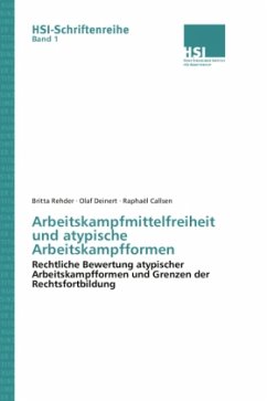 Arbeitskampfmittelfreiheit und atypische Arbeitskampfformen - Rehder, Britta;Deinert, Olaf;Callsen, Raphaël