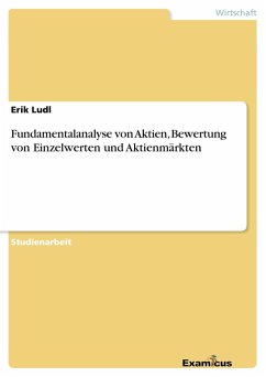 Fundamentalanalyse von Aktien, Bewertung von Einzelwerten und Aktienmärkten - Ludl, Erik