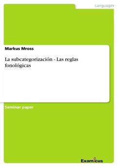 La subcategorización - Las reglas fonológicas - Mross, Markus