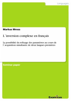 L´inversion complexe en français - Mross, Markus