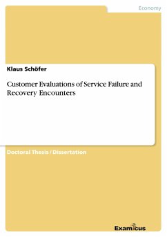 Customer Evaluations of Service Failure and Recovery Encounters - Schöfer, Klaus