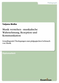 Musik verstehen - musikalische Wahrnehmung, Rezeption und Kommunikation - Bielke, Tatjana