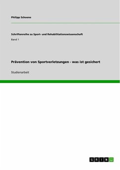 Prävention von Sportverletzungen - was ist gesichert - Schoene, Philipp