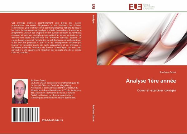 Analyse 1ère année Analyse 1ère année