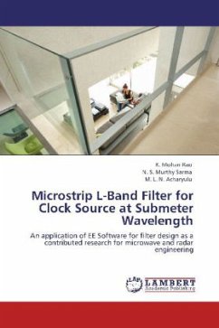 Microstrip L-Band Filter for Clock Source at Submeter Wavelength