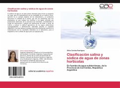 Clasificación salina y sódica de agua de zonas hortícolas