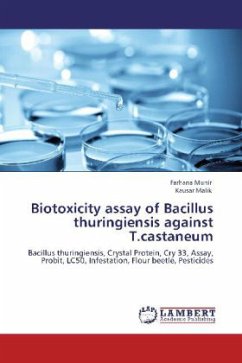 Biotoxicity assay of Bacillus thuringiensis against T.castaneum - Munir, Farhana;Malik, Kausar