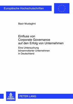 Einfluss von Corporate Governance auf den Erfolg von Unternehmen - Mustaghni, Basir