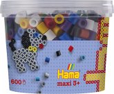 Hama 8570 - My first Hama Bügelperlen Maxi 3+, Dose mit ca. 600 Stück, Vollton Mix Hama 8570 - My first Hama Bügelperlen Maxi 3+, Dose mit ca. 600 Stück, Vollton Mix