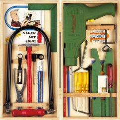 Cover PEBARO 455 - Laubsäge-Kasten im Holz-Klappkasten mit elektrischer Bohrmaschine, Werkzeugkasten