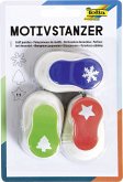 Folia Motivstanzer WEIHNACHTSMOTIVE, 3 Stanzer je 15mm