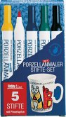 KREUL Porzellanmalstifte: Porcelain Marker Junior 5er Set