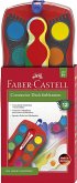 Faber-Castell Farbkasten Connector 12 Farben rot