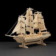 Cover PEBARO 869 - Holzbausatz Segelschiff, 80 Teile, Holzkonstruktion zum Zusammenstecken