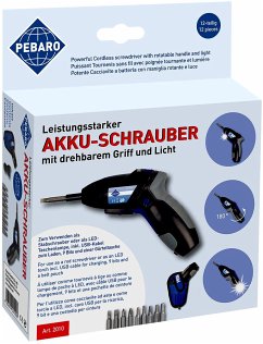 Cover PEBARO 2010 - Leistungsstarker Akku-Schrauber mit drehbarem Griff und Licht, kabellos