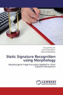 Static Signature Recognition using Morphology