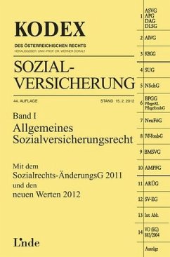 Cover KODEX Sozialversicherung, Band I