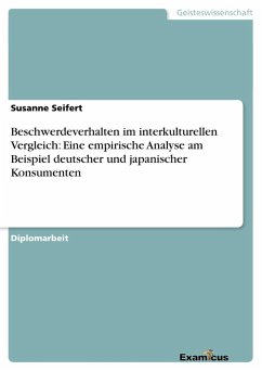 Beschwerdeverhalten im interkulturellen Vergleich:Eine empirische Analyse am Beispieldeutscher und japanischer Konsumenten - Seifert, Susanne