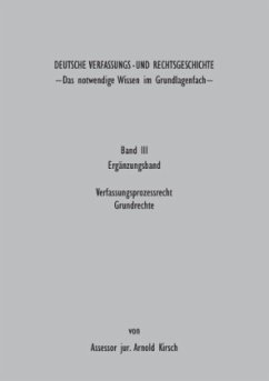 Deutsche Verfassungs - und Rechtsgeschichte - Kirsch, Arnold