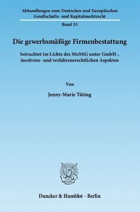 Die gewerbsmäßige Firmenbestattung