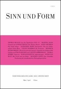 Sinn und Form 2/2012