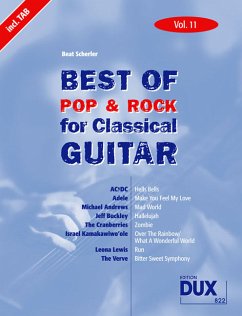 Cover Best Of Pop & Rock for Classical Guitar 11. Besetzung: Gitarre