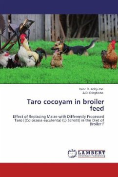 Taro cocoyam in broiler feed